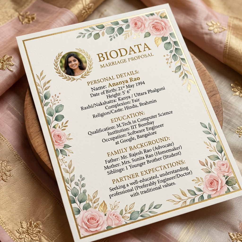 Modern Marriage Biodata Design Trends in 2026