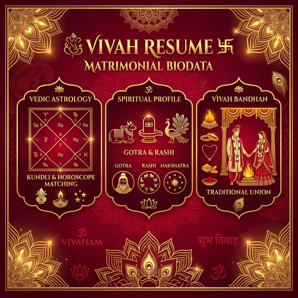 Hindu Marriage Biodata: Gotra, Rashi, and Kundli Spacing Rules